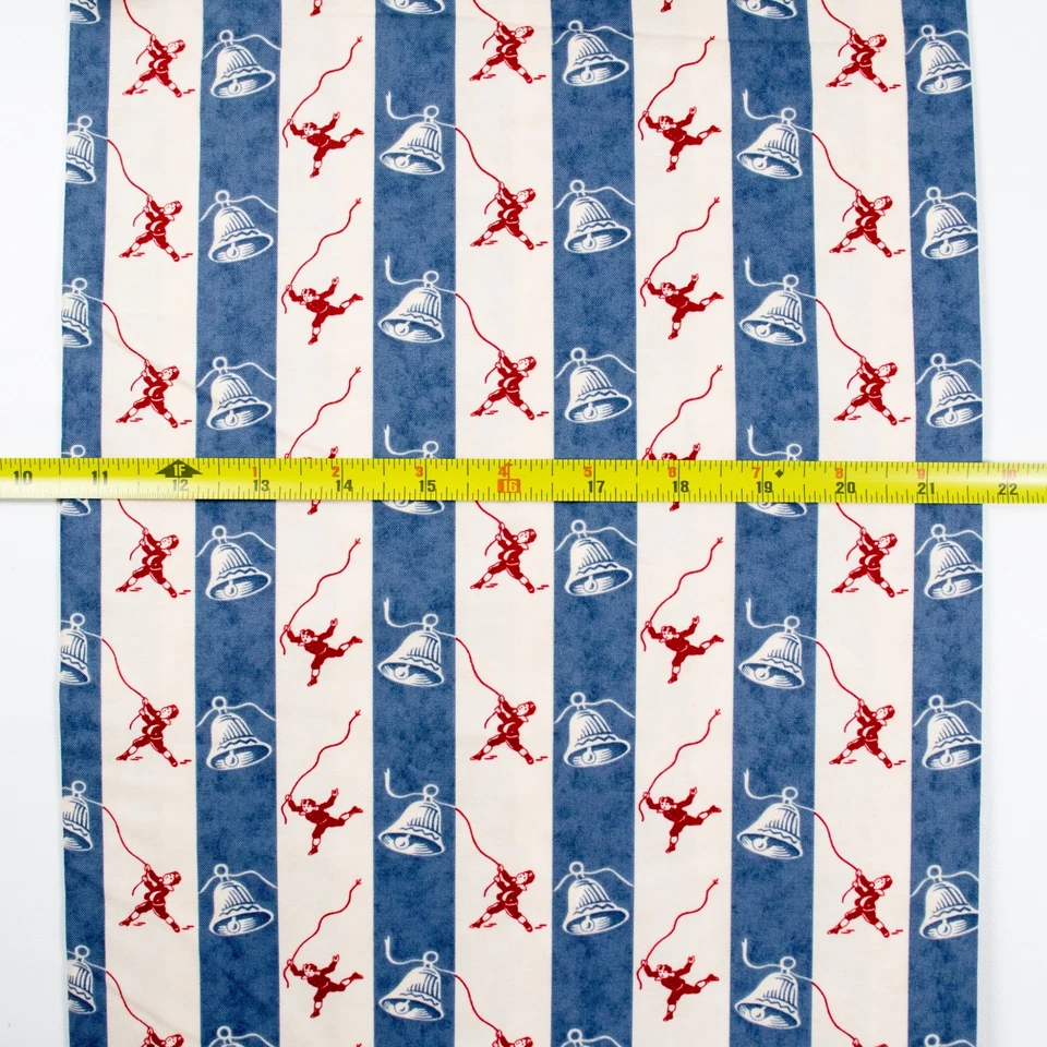 Moda Libertyville Let Freedom Ring Bell Stripe Terry Clothier Thompson BTHY Half - Image 4 of 4