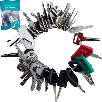 #ad 195PCS Heavy Construction Equipment Keys CAT Case Komatsu Kubota Yanmar JCB JD $99.99