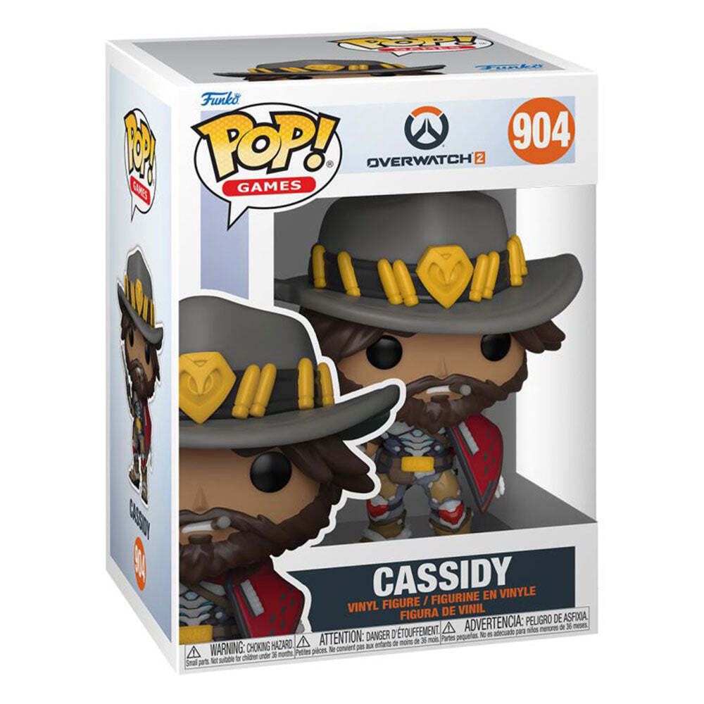 Overwatch 2 Cole Cassidy Pop Vinyl 4.45 Inches Tall Ages Six Years