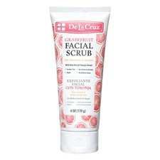 De La Cruz Grapefruit Facial Scrub, Made in USA, 6 oz. Tube