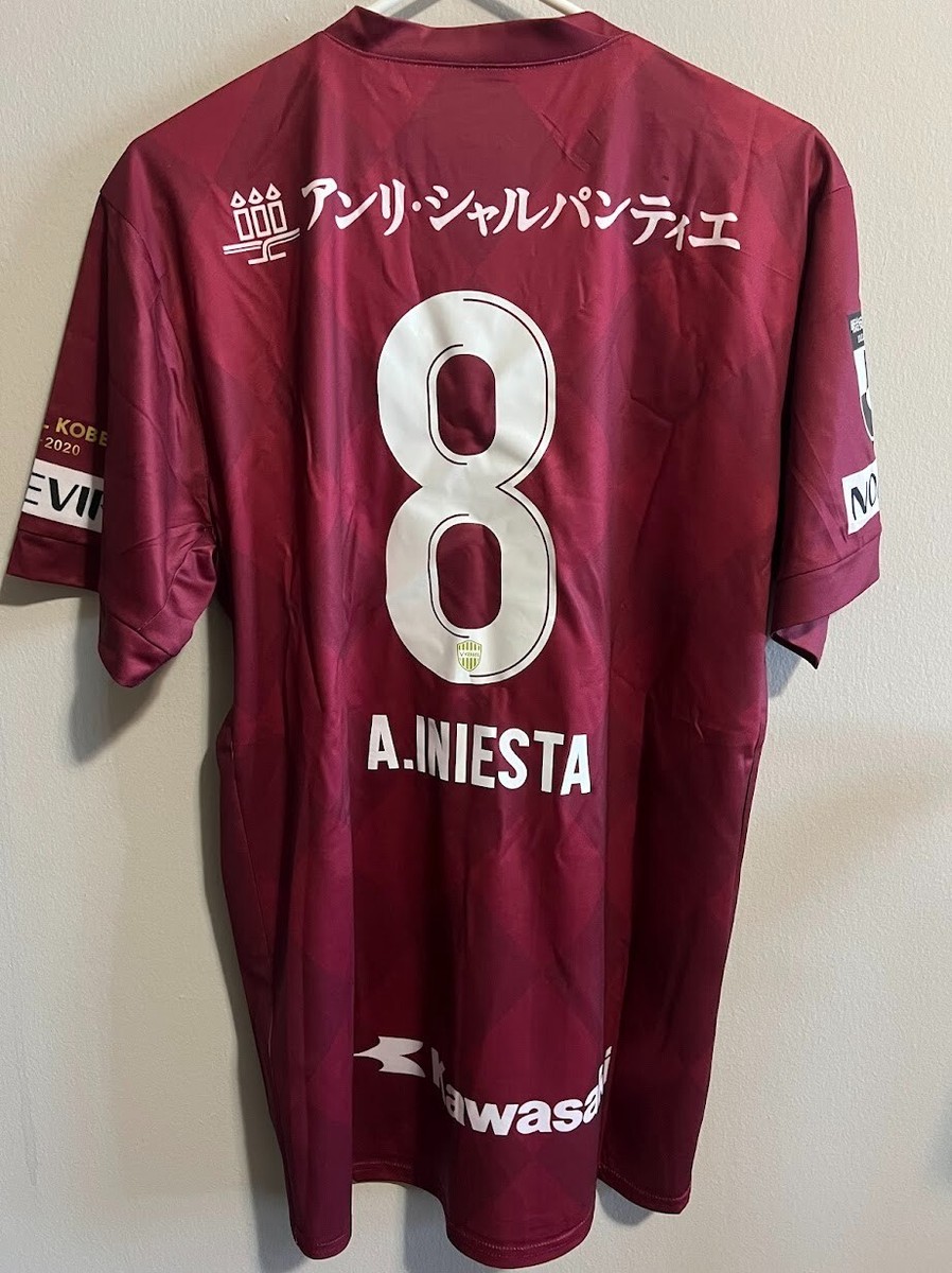 Andres Iniesta #8 2020 Vissel Kobe Uniform Jersey Size Japan