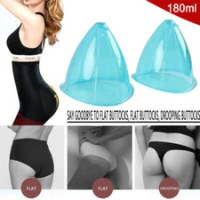 2PCS XXL 180ML Breast Enhance Butt Lift Cups For Vacuum Therapy Machine