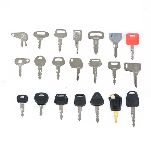 21Pcs Key Master Plant Set Excavator Digger Dumper Keys - Picture 2 of 9