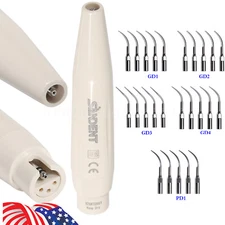 Dental Ultrasonic Piezo Scaler Handpiece 5*Scaling Tips Fit DTE SATELEC SK-D1 Or