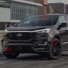 Front Grille Trim LED Hood Strip Lights DRL Decorative Lamps For Ford Edge