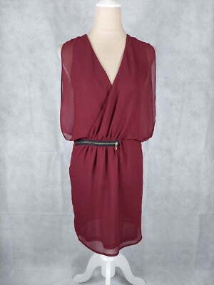 Kleid Vila Gr. S 36 rot Trägerkleid elegant Abendkleid Blusenkleid Party dress