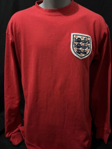 England Retro Auswärtstrikot 1966 Nr.6 Medium Langarm Official Selten