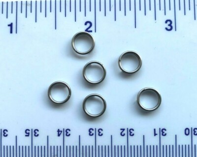 100 stainless steel split rings size 3 - fishing 30# - Made in U.S.A | eBay