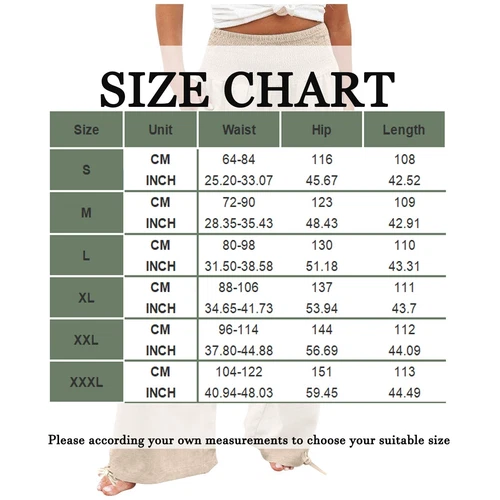 Women Cotton Linen Pants Solid Wide Leg Casual Loose Pants High Waist Trousers - Bild 6 von 36