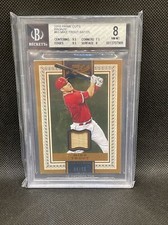 2016 Mike Trout Prime Cuts Bronze Bat /25 #63 POP 1 BGS 8