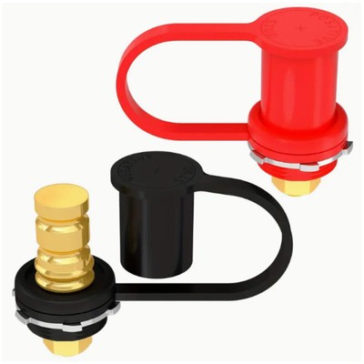 Pair Remote Battery Charging Charger Post Jumper Terminal Junction 3/8'' Stud Hot
