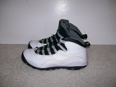 6Y Air Jordan X 10 Steel GS 310806-103 Bred Cement XI III V VIII IV 1 IX XII  