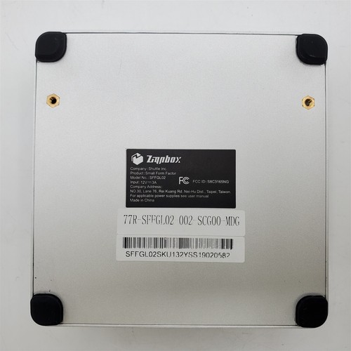 Shuttle Zignbox GL02 Fanless Mini PC Intel Lake N4000 CPU 4GB RAM HDMI Dual LAN - Picture 5 of 6