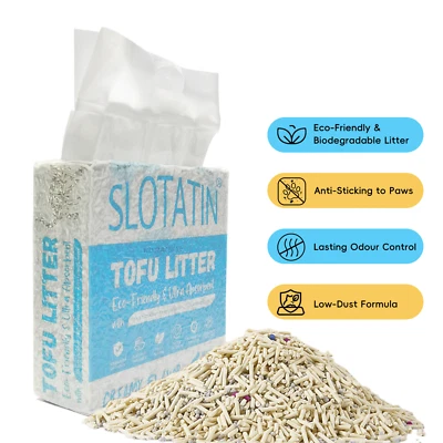 Tofu Bentonite Cat Litter Quick Clumping Low Dust Odor Control Cat Litter 2.3kg