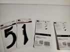 SET OF 4 Mailbox or Address Numbers 5 1 8 4 New Black Finish