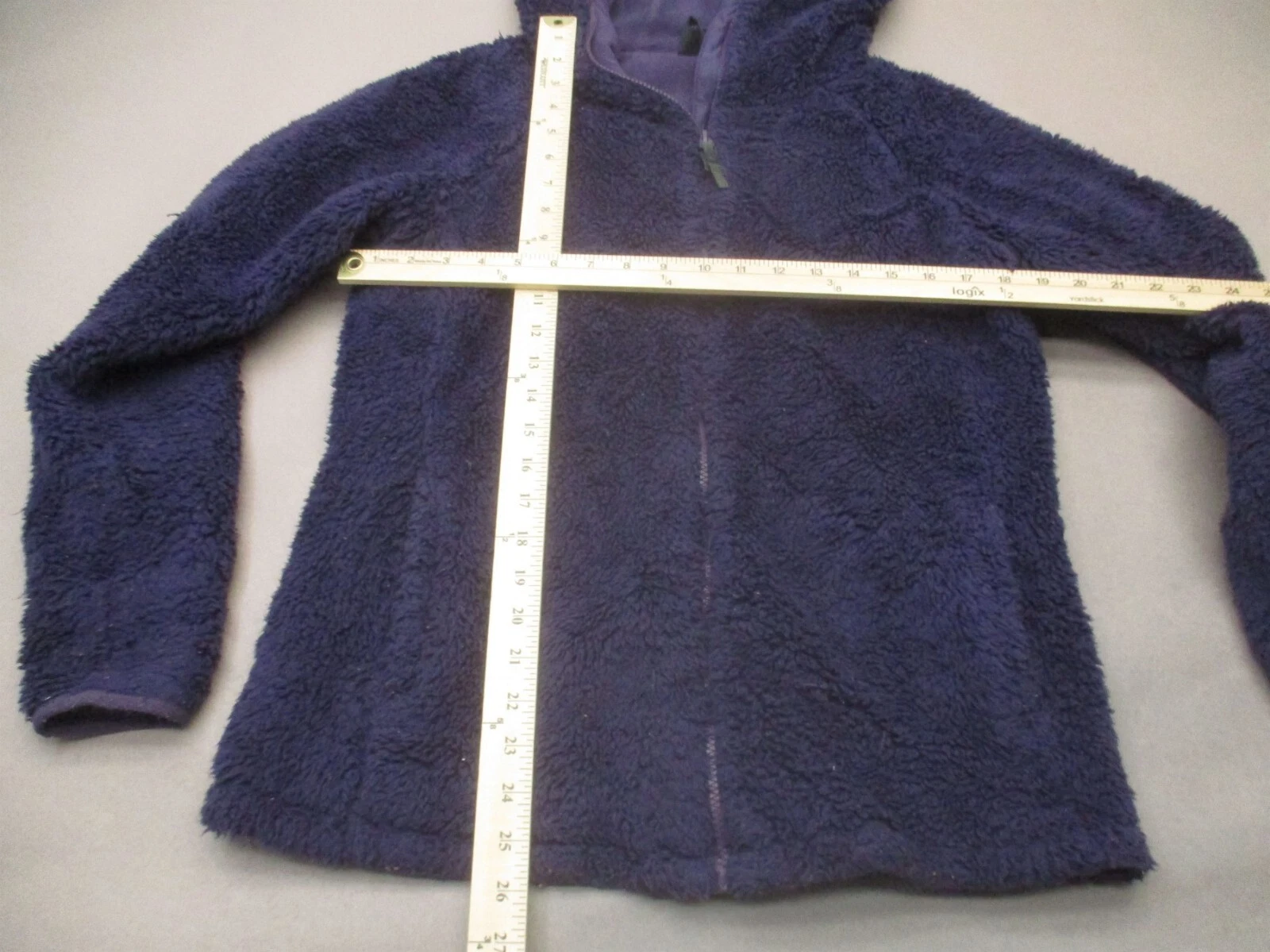 burton full zip pocket hooded hi-pile athletic jacket