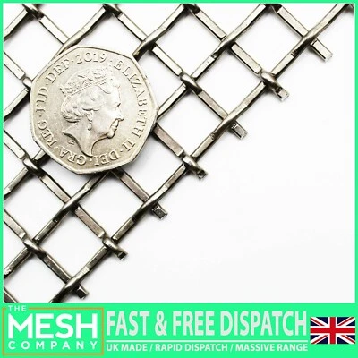 The Mesh Company 316 Stainless Steel Mesh Heavy Duty| 2LPI 1.6mm Wire 11.1mmHole