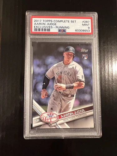 2017 Topps Complete Set Aaron Judge Exclusives-Running #287 PSA 9 MINT