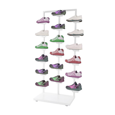 Three-post Single-sided Shoe Rack Stackable Commercial Shoe Rack Display Cabinet