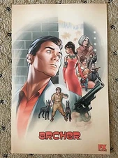 SDCC 2016 ARCHER 11x17 POSTER FOX TV COMIC CON EXCLUSIVE RARE HARD TO FIND