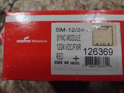 Cooper Wheelock SM1224R Sync Module, Red 12/24 VDC/FWR | eBay
