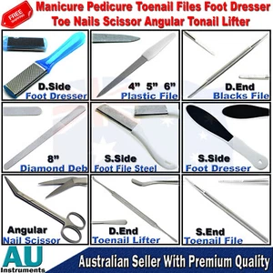 Podiatrist Nail Art Advanced Files Scissors Toenail File Foot Dressers Manicure