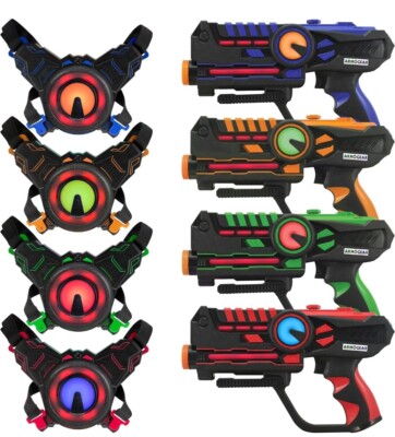 ArmoGear Laser Tag – Laser Tag Guns with Vests Set of – Multi