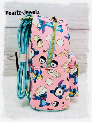 Loungefly Disney Lilo & Stitch Sushi Stitch Pink Mini  display picture 1