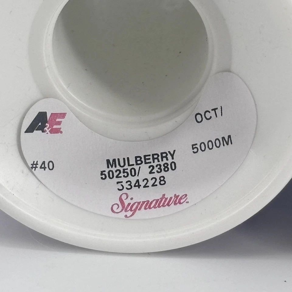 Lot Of 2 A&E Signature MULBERRY Thread 50250 / 2380 5000M #40 534228 Purple - Image 3 of 3