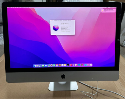 iMac A1419 MK472J/A (Retina 5K,27-inch, Late 2015)OS：MacOS High