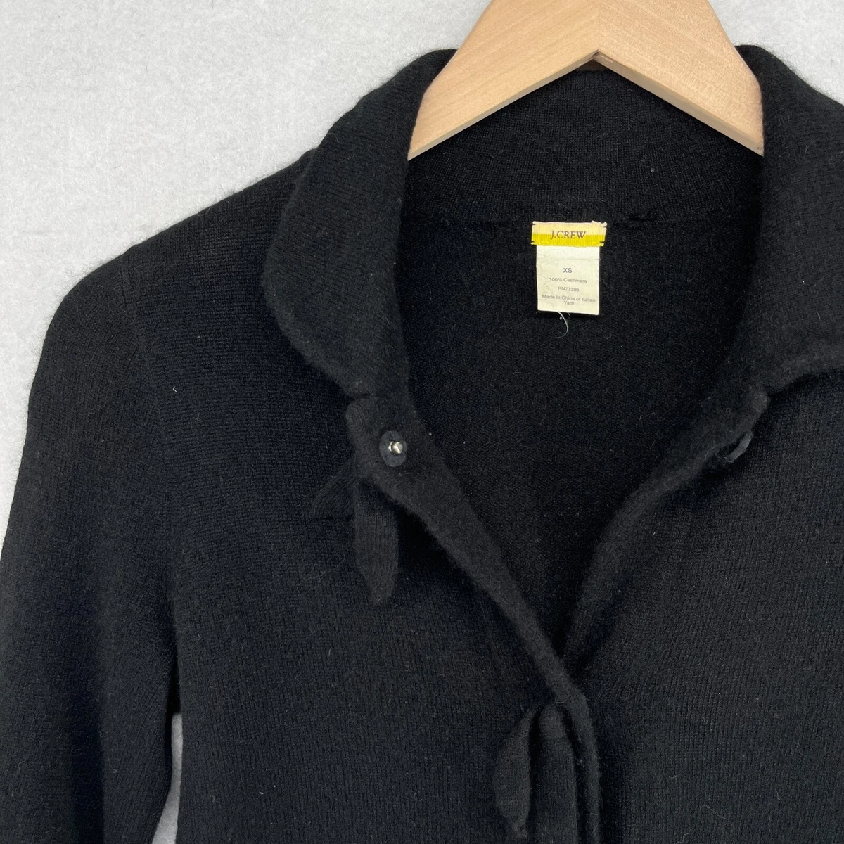 J crew shop black cashmere sweater