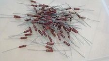 LOT OF 97 NOS 220 OHMS 1 W 2% CARBON FILM RESISTORS POSSIBLY PIHER MADE