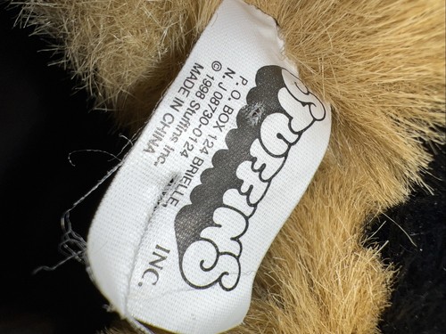 Peluche cane pastore tedesco XL 26” cucciolo nero e marrone vintage raro 1998 - Foto 12 di 15