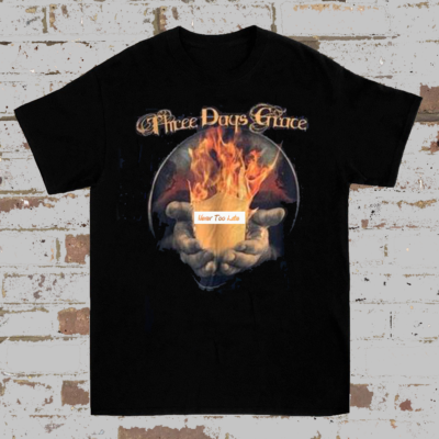 Three Days Grace Never Too Late T Shirts All Size S to 5XL | eBay