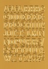HERMA Buchstaben Sticker A-Z Folie gold 12 mm hoch 1 Blatt à 56 Sticker