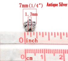 80 Cuentas Espaciadoras Religiosas Plata Tibetana | 8 Estilos: Hamsa, Buda, Elefante, Flor, Ohm | Para Joyería