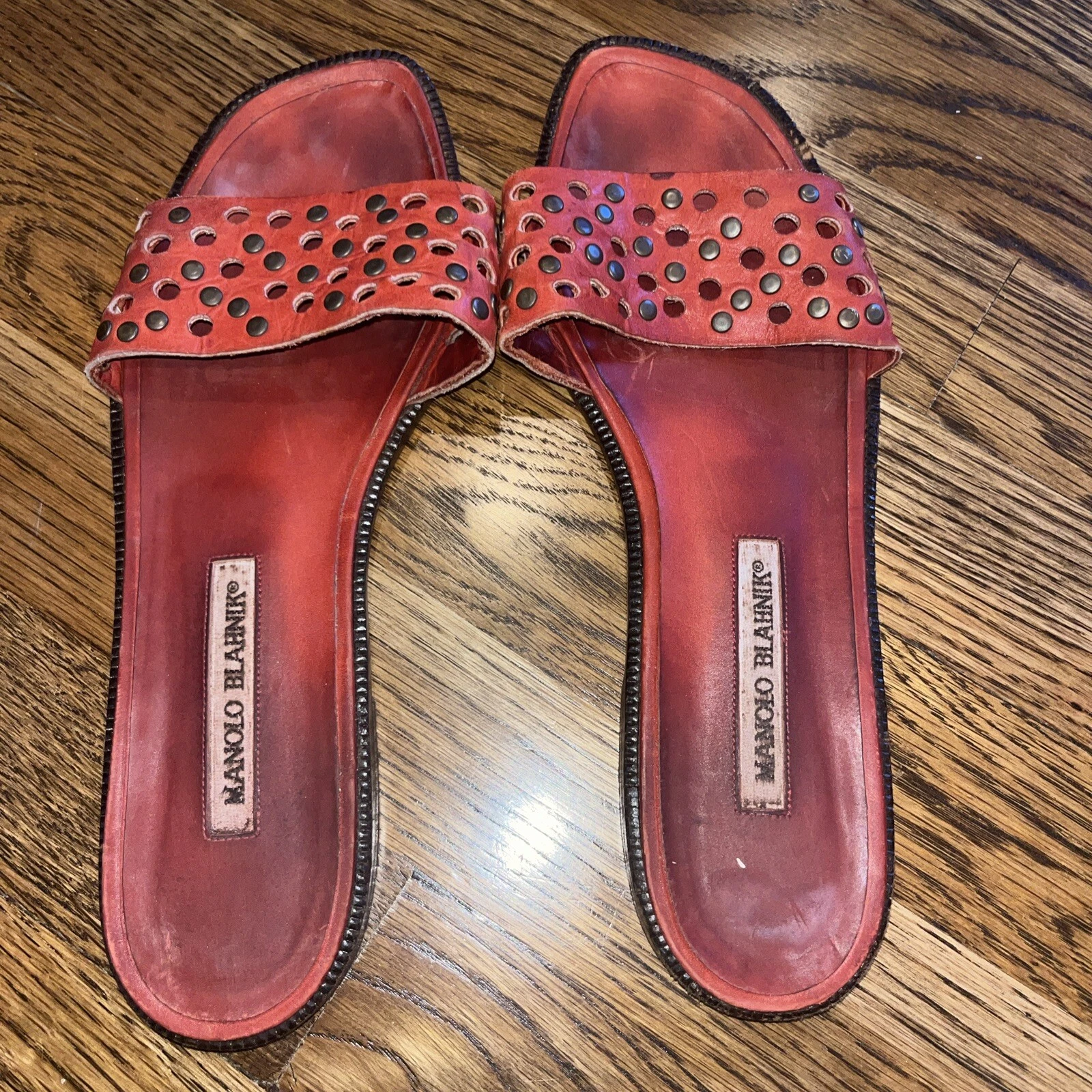 MBT manolo blahnik 40 SCIVOLO ROSSO