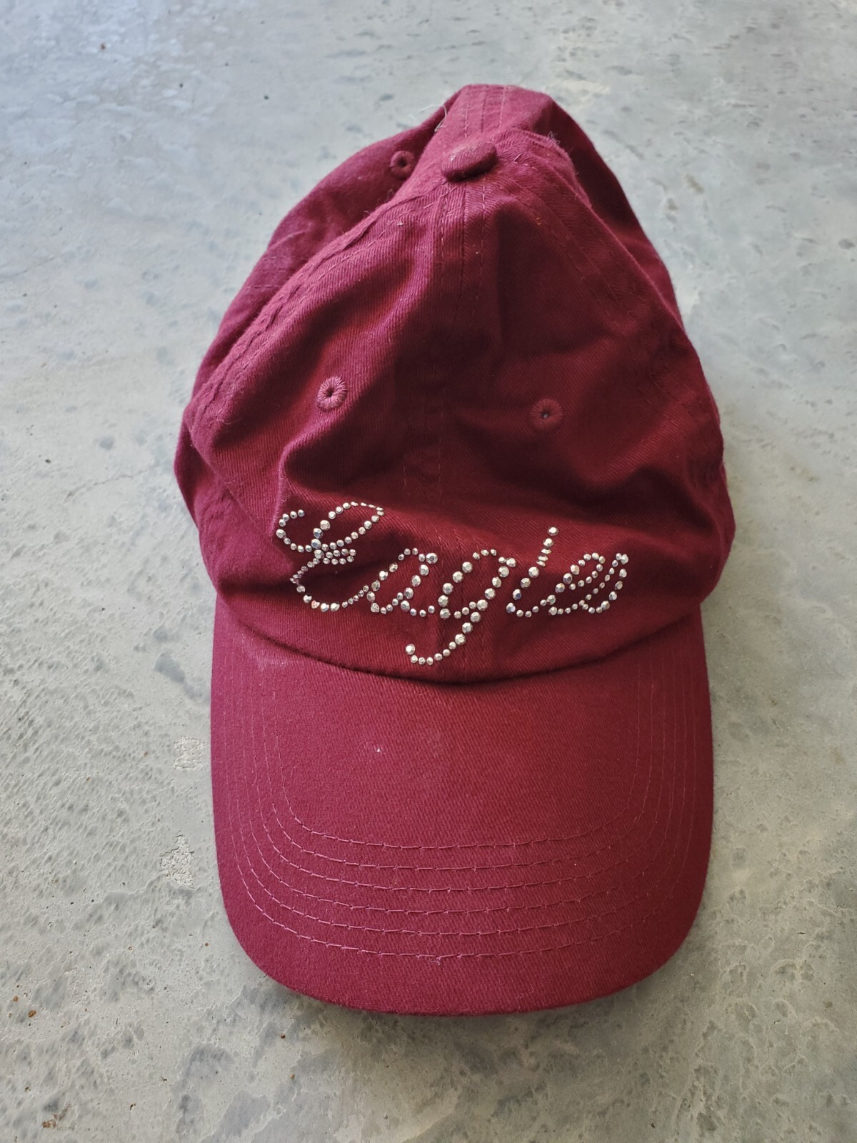 Eagles Cursive Script Bling Sparkle Hat Cap Adjus… - image 1