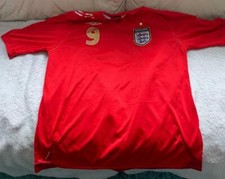 * OFFICIAL ENGLAND AWAY FOOTBALL SHIRT - ROONEY 9 - SIZE XL ADULTS *