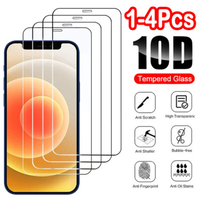 Panzerfolie für iPhone 17 16E 16 15 14 13 12 11 Pro Max X Schutzfolie Schutzglas