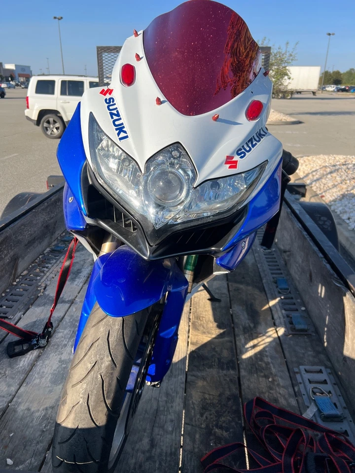 08-09 Suzuki GSXR600 GSXR 600 750 asiento de pasajero rojo Foto 4 de 4