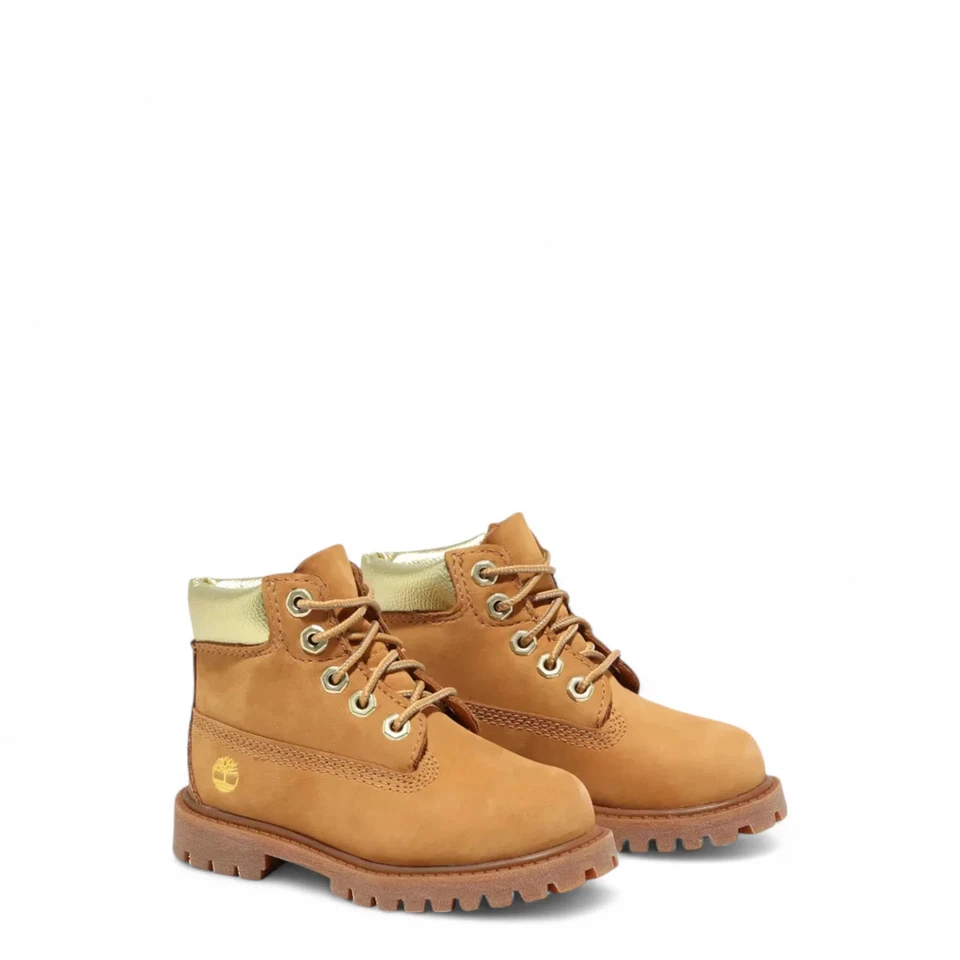 BOTA DE CAMPO PREMIUM TIMBERLAND PREESCOLAR TRIGO ORO NOBUCK 6 PULGADAS NIÑOS NIÑAS CÁLIDA Foto 4 de 4