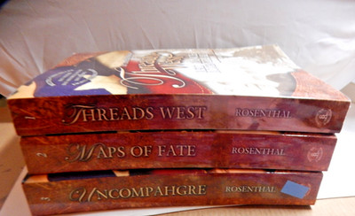 Threads West An American Saga by Reid Lance Rosenthal LOT OF 3 PB  SIGNED