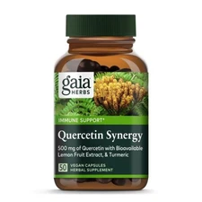 2/27 Gaia Herbs Quercetin Synergy - Supports Immunity - with Lemon Fruit Extract