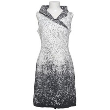 Fox's, Kleid, Größe: 38, Schwarz/Weiß/Grau, Baumwolle/Elasthan/Polyamid #QNu