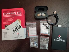 Medic Therapeutics Hearing Aid with Rechargeable Carrying Case