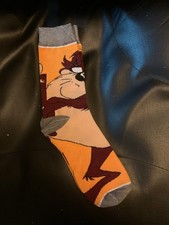 Warner Bros Tasmanian Devil - Taz Themed Socks - One Size Adult - NEW