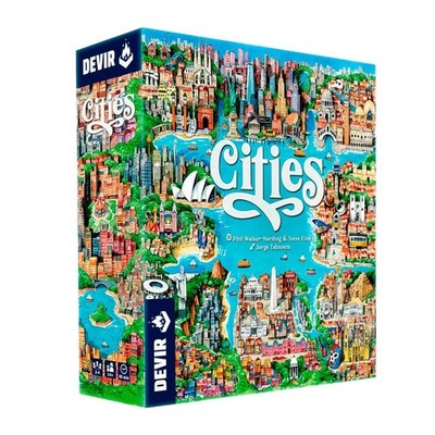 DEVIR - Cities- Action and Resource City-Building Game - Competitive and Strateg