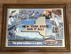 Vintage Genesee Beer Frame Mirror Sign, New York State Has It All! 23” X 17”
