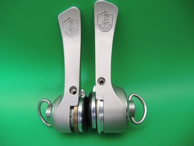 CAMPAGNOLO STRATOS 8 SPEED SYNCHRO DOWNTUBE SHIFTERS 1994 - CAN BE 6 or 7 SPEED